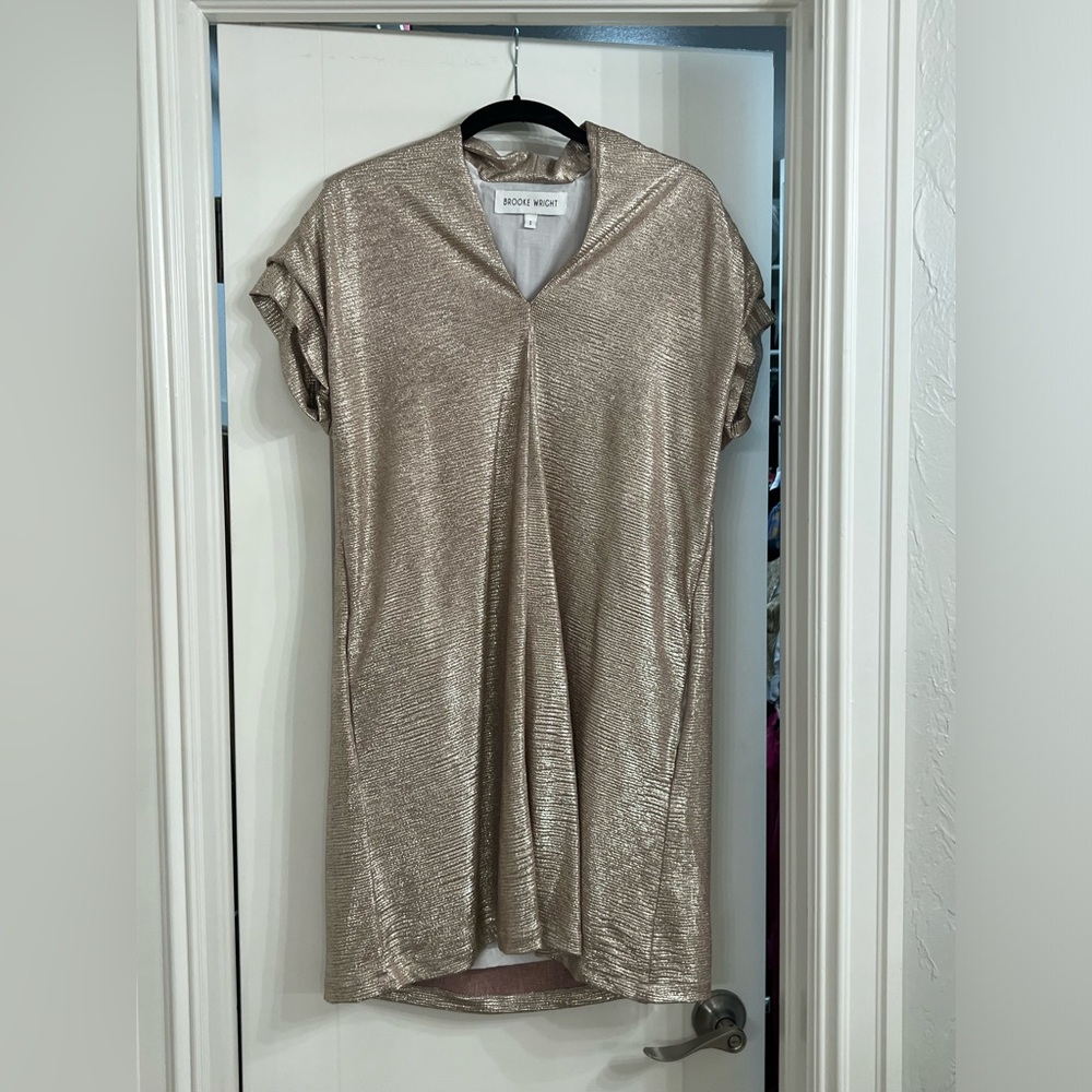 Brooke Wright Designs gold dress